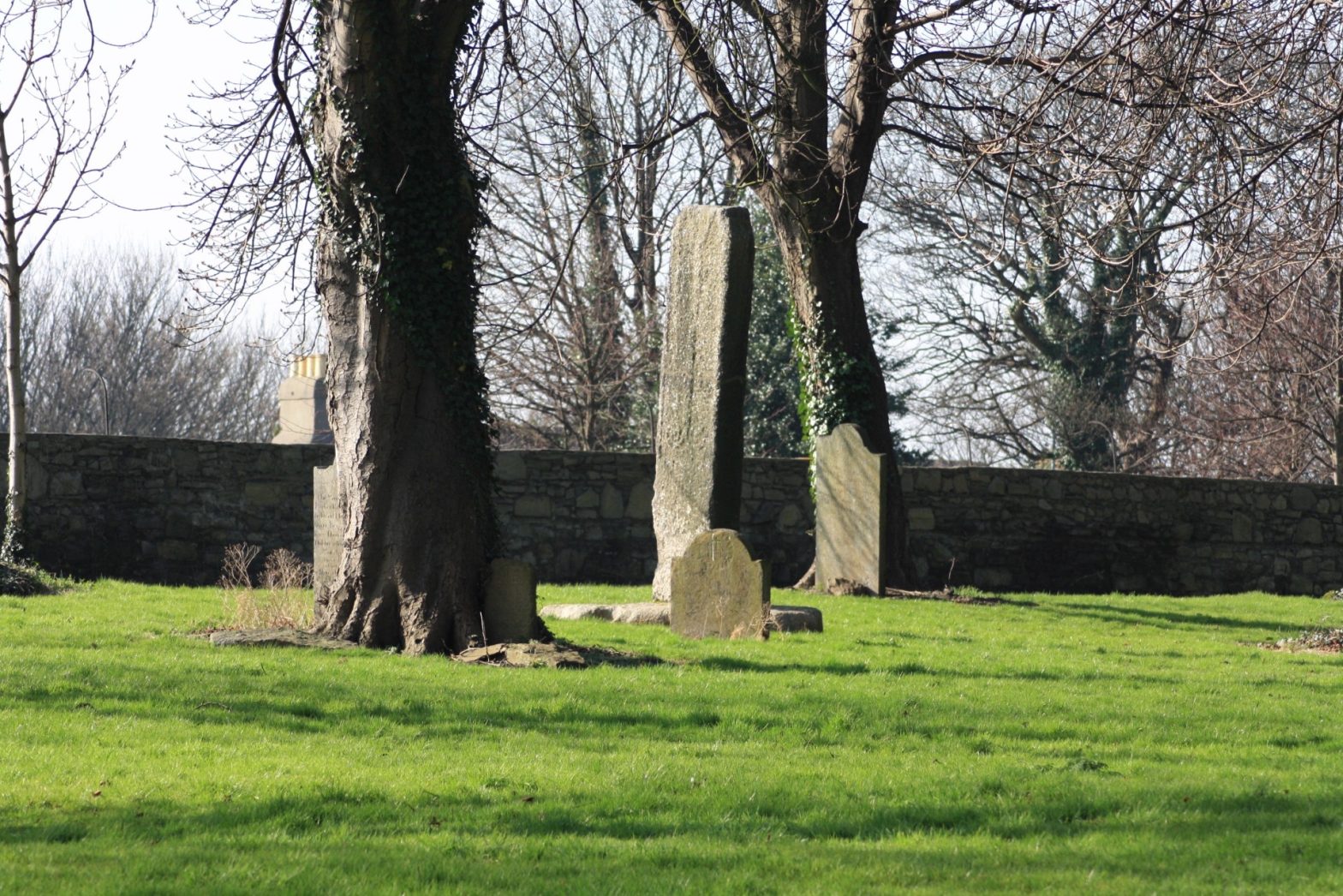 An image of bully’s acre burial site in the grounds of IMMA