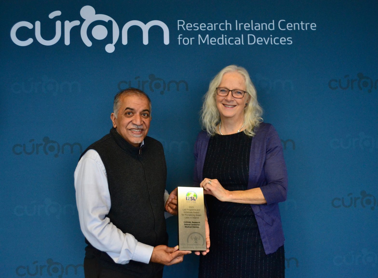 A picture of Prof Abhay Pandit and Dr Una FitzGerald