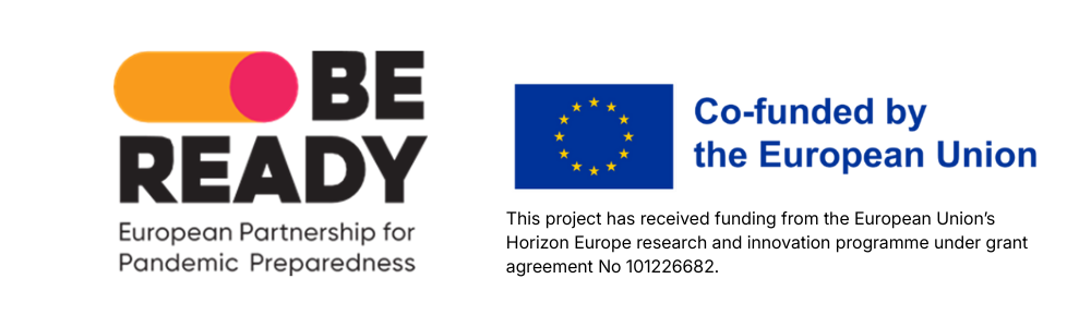 The BE READY logo and the EU Co-fund logo. 